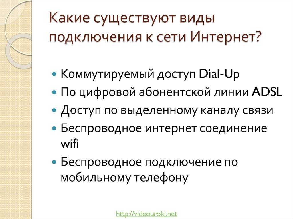 Интернет какой никакой. Виды интернет соединений. Виды подключения к сети. Виды подключения к интернету. Виды подключения к Internet.