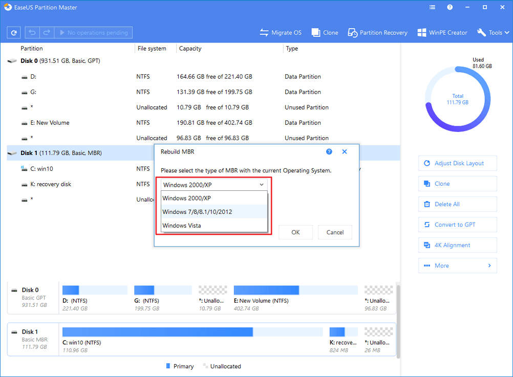 Как разделить диск на 2 части windows 10