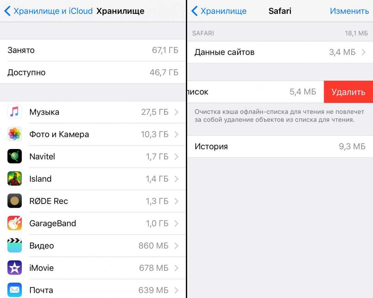 Планы хранилища icloud